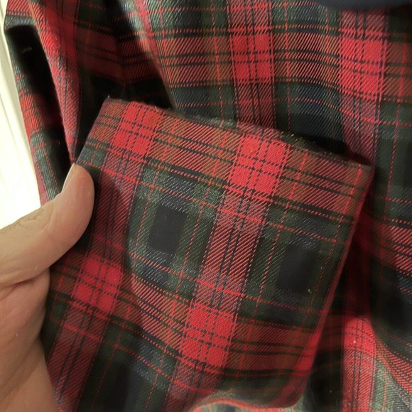 VINTAGE LESLIE FAY WOMENS 16 BLAZER JACKET TOP RED BLACK PLAID HOLIDAY PARTY NYE - Picture 5 of 10